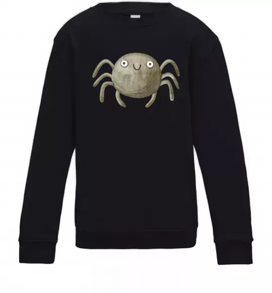 Дитячий світшот Павучок малюнок Чорний фото