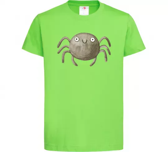 Дитяча футболка Павучок малюнок Лаймовий фото