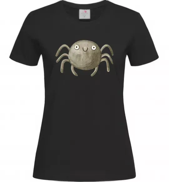 Женская футболка Павучок малюнок Черный фото