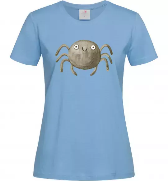 Женская футболка Павучок малюнок Голубой фото