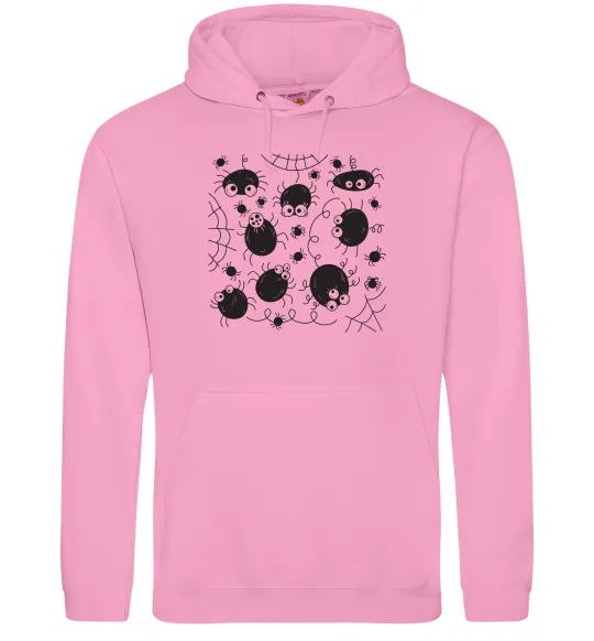 Женская толстовка (худи) Павучки на павутинні Розовый фото
