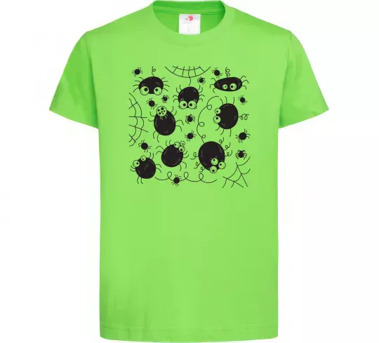 Детская футболка Павучки на павутинні Лаймовый фото