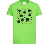 Детская футболка Павучки на павутинні Лаймовый Детская футболка Павучки на павутинні Лаймовый фото