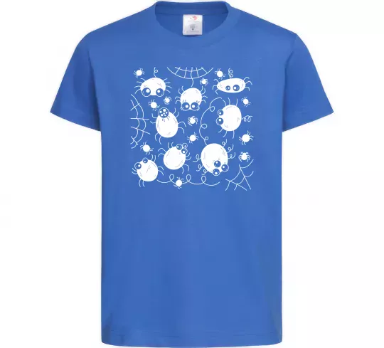 Детская футболка Павучки на павутинні Ярко-синий фото