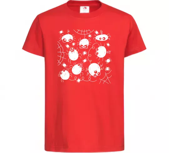 Детская футболка Павучки на павутинні Красный фото