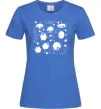 Женская футболка Павучки на павутинні Ярко-синий фото