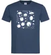 Чоловіча футболка Павучки на павутинні Темно-синій фото