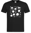 Чоловіча футболка Павучки на павутинні Чорний фото