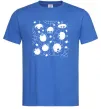 Чоловіча футболка Павучки на павутинні Яскраво-синій фото