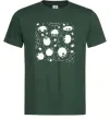 Чоловіча футболка Павучки на павутинні Темно-зелений фото