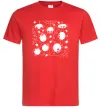 Чоловіча футболка Павучки на павутинні Червоний фото