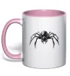 Чашка с цветной ручкой Павук робот Нежно розовый фото
