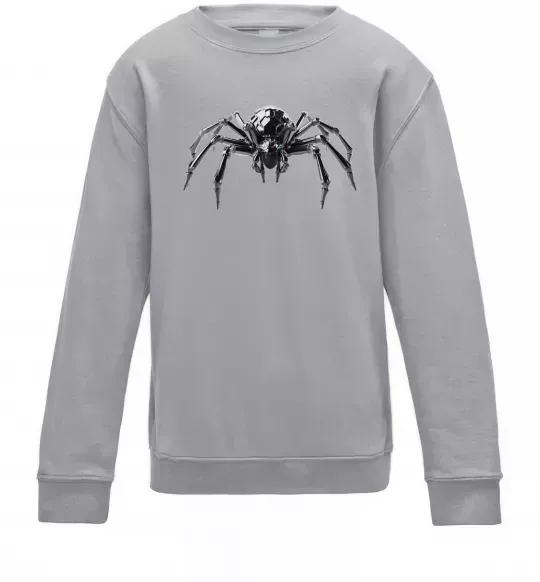 Детский Свитшот Павук робот Серый меланж фото