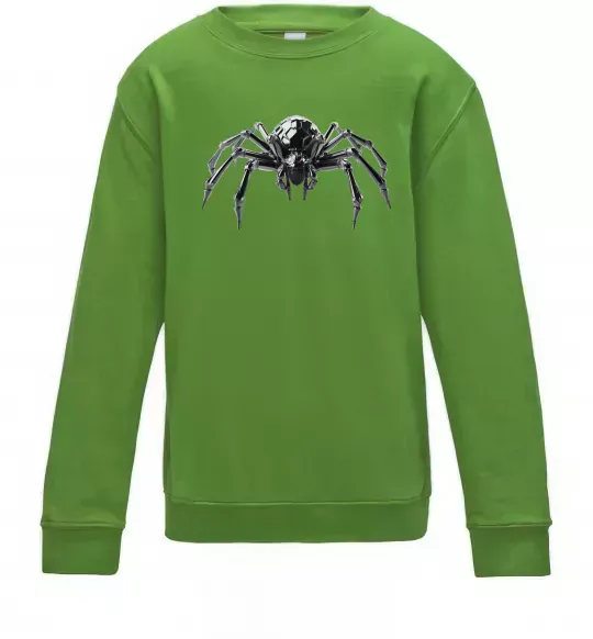 Детский Свитшот Павук робот Лаймовый фото