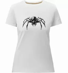 Женская премиум футболка Чорна вдова Белый фото