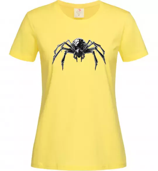 Женская футболка Павук робот Лимонный фото