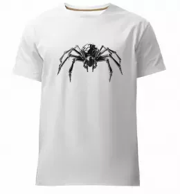 Мужская премиум футболка Павучки на павутинні Белый фото