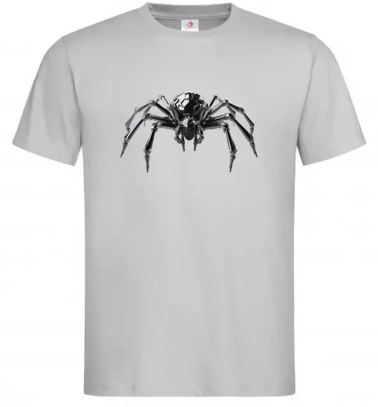 Мужская футболка Павук робот Серый фото