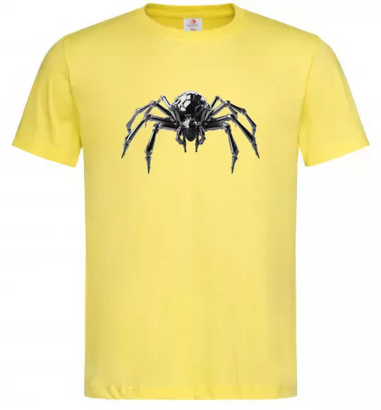 Мужская футболка Павук робот Лимонный фото