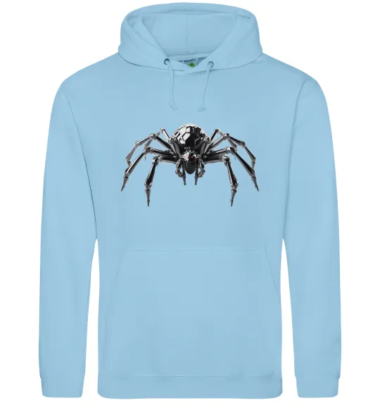 Мужская толстовка (худи) Павук робот Голубой фото