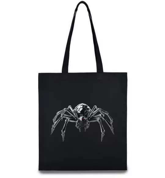 Еко-сумка Павук робот Чорний фото