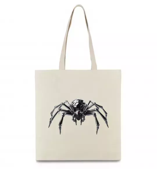 Еко-сумка Павук робот Бежевий фото