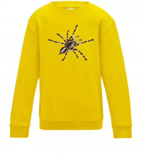 Детский Свитшот Тарантул Солнечно желтый фото