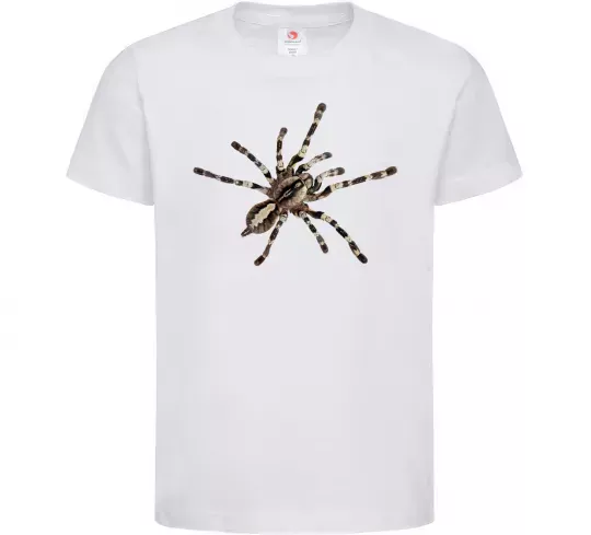 Дитяча футболка Тарантул Білий фото