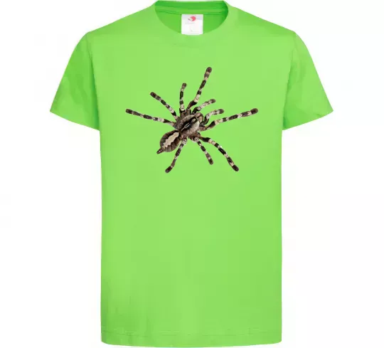 Дитяча футболка Тарантул Лаймовий фото