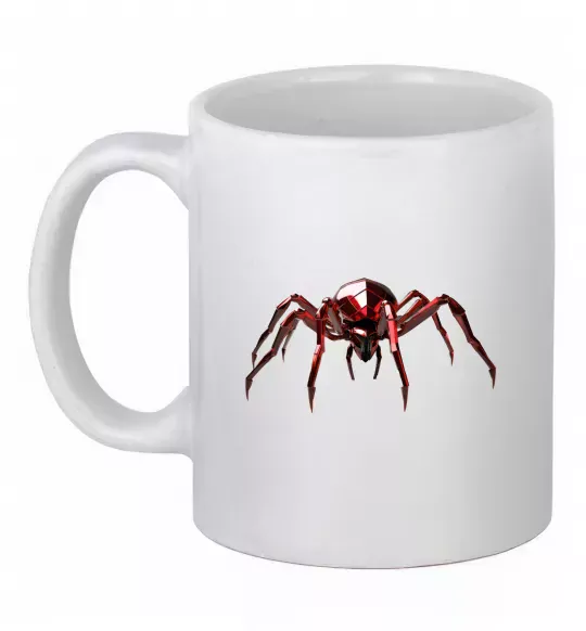 Чашка керамическая Червоний павук Белый фото