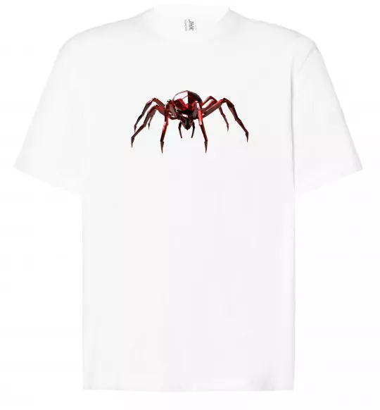 Футболка Оверсайз Червоний павук Белый фото