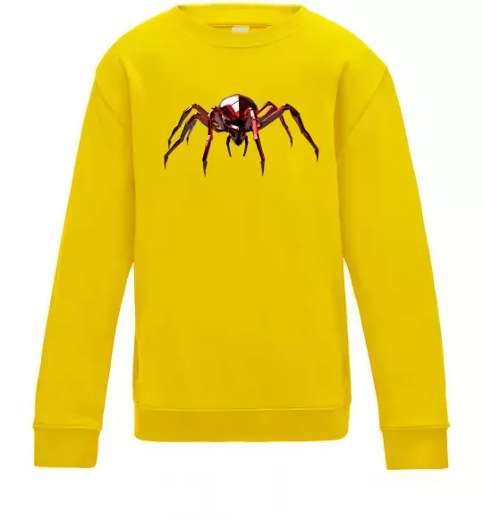 Дитячий світшот Червоний павук Сонячно жовтий фото