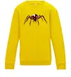 Дитячий світшот Червоний павук Сонячно жовтий Дитячий світшот Червоний павук Сонячно жовтий фото