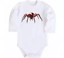 Дитячий бодік Червоний павук Білий фото