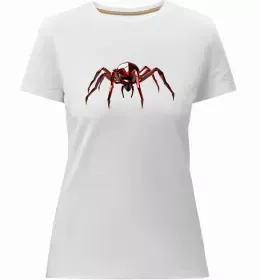 Женская премиум футболка Чорна вдова Белый фото