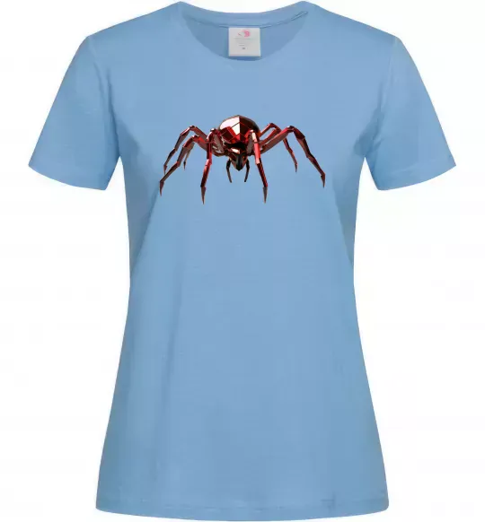 Женская футболка Червоний павук Голубой фото