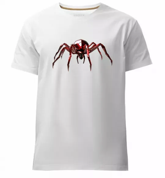 Чоловіча преміум футболка Червоний павук Білий фото