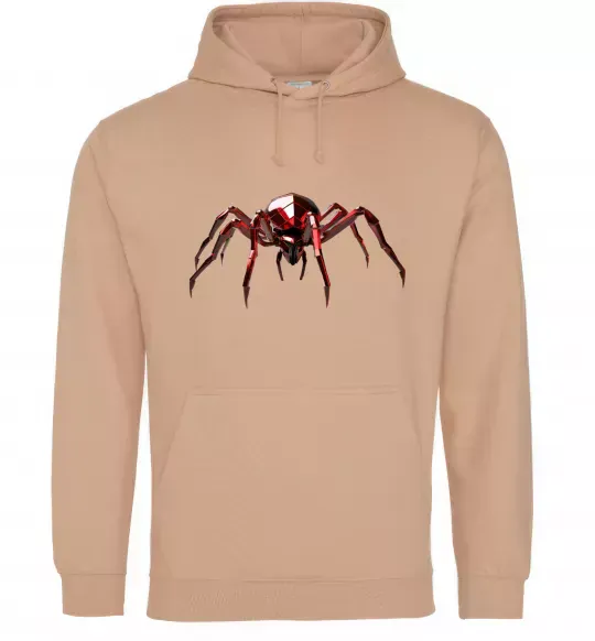 Женская толстовка (худи) Червоний павук Песочный фото