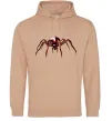 Женская толстовка (худи) Червоний павук Песочный фото