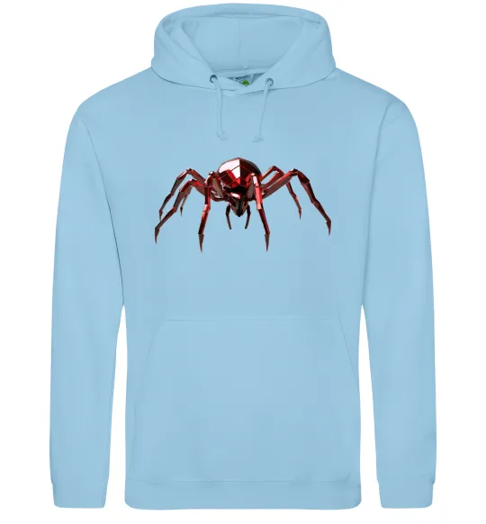 Жіноча толстовка (худі) Червоний павук Блакитний фото