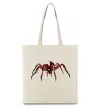Еко-сумка Червоний павук Бежевий фото