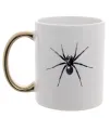 Чашка з кольоровою ручкою Spider Золото фото