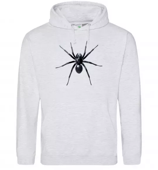 Жіноча толстовка (худі) Spider Сірий меланж фото
