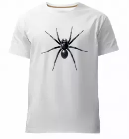 Мужская премиум футболка Павучки на павутинні Белый фото