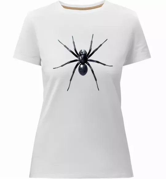 Женская премиум футболка Spider Белый фото