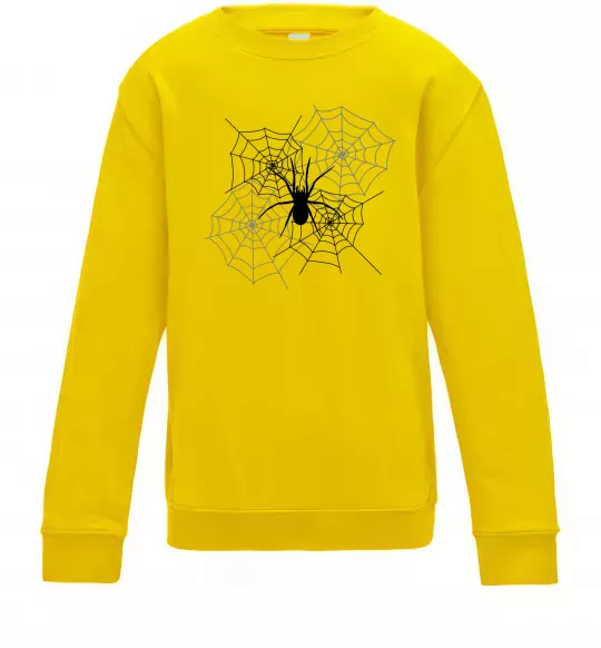 Детский Свитшот Павутиння Солнечно желтый фото
