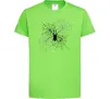 Дитяча футболка Павутиння Лаймовий Дитяча футболка Павутиння Лаймовий фото