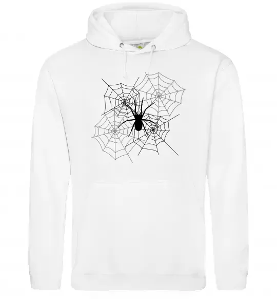 Чоловіча толстовка (худі) Павутиння Білий фото
