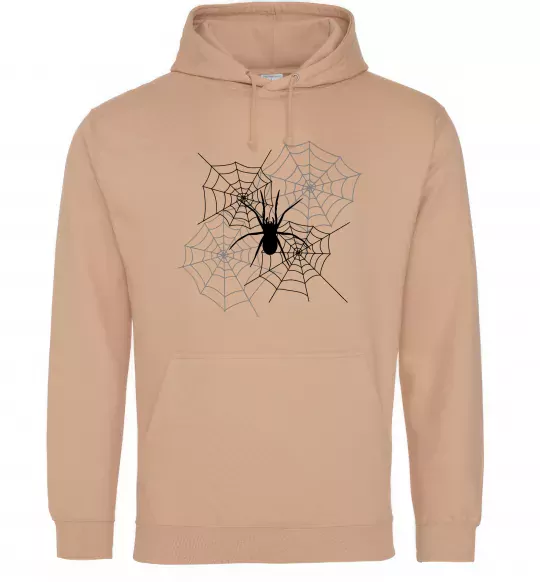 Чоловіча толстовка (худі) Павутиння Пісочний фото