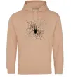 Чоловіча толстовка (худі) Павутиння Пісочний фото
